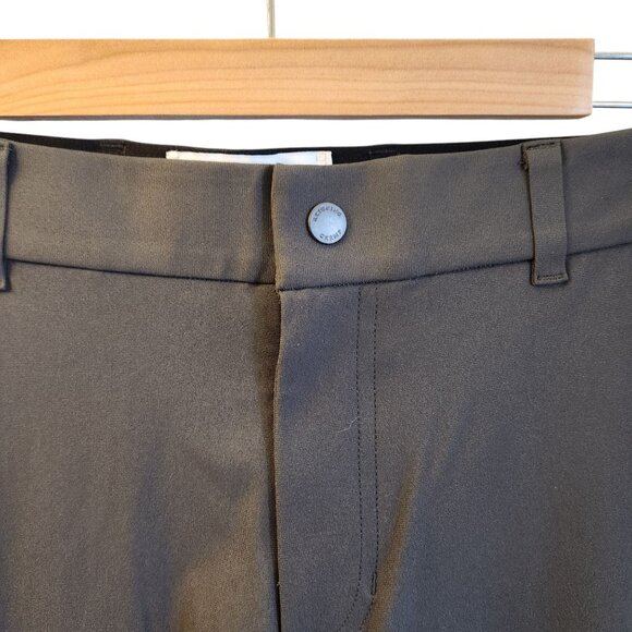 Reigning Champ Pants Men's 36 36x32 Gray Carbon Stretch Warp Knit Coach's Slim - Picture 5 of 15